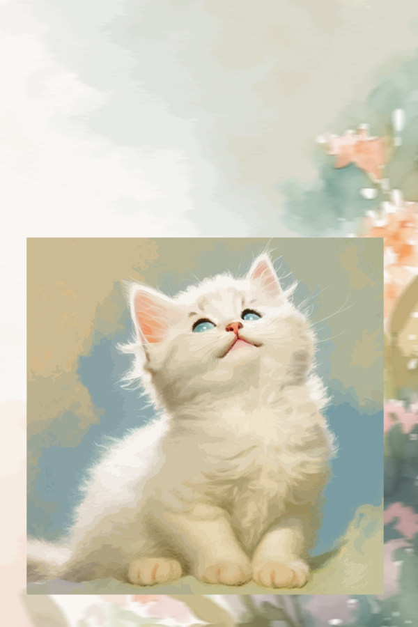 Watercolour Kitten Note Paper