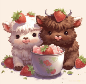 Baby Strawberry cows