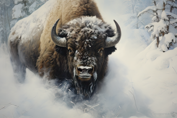 Winter Bison